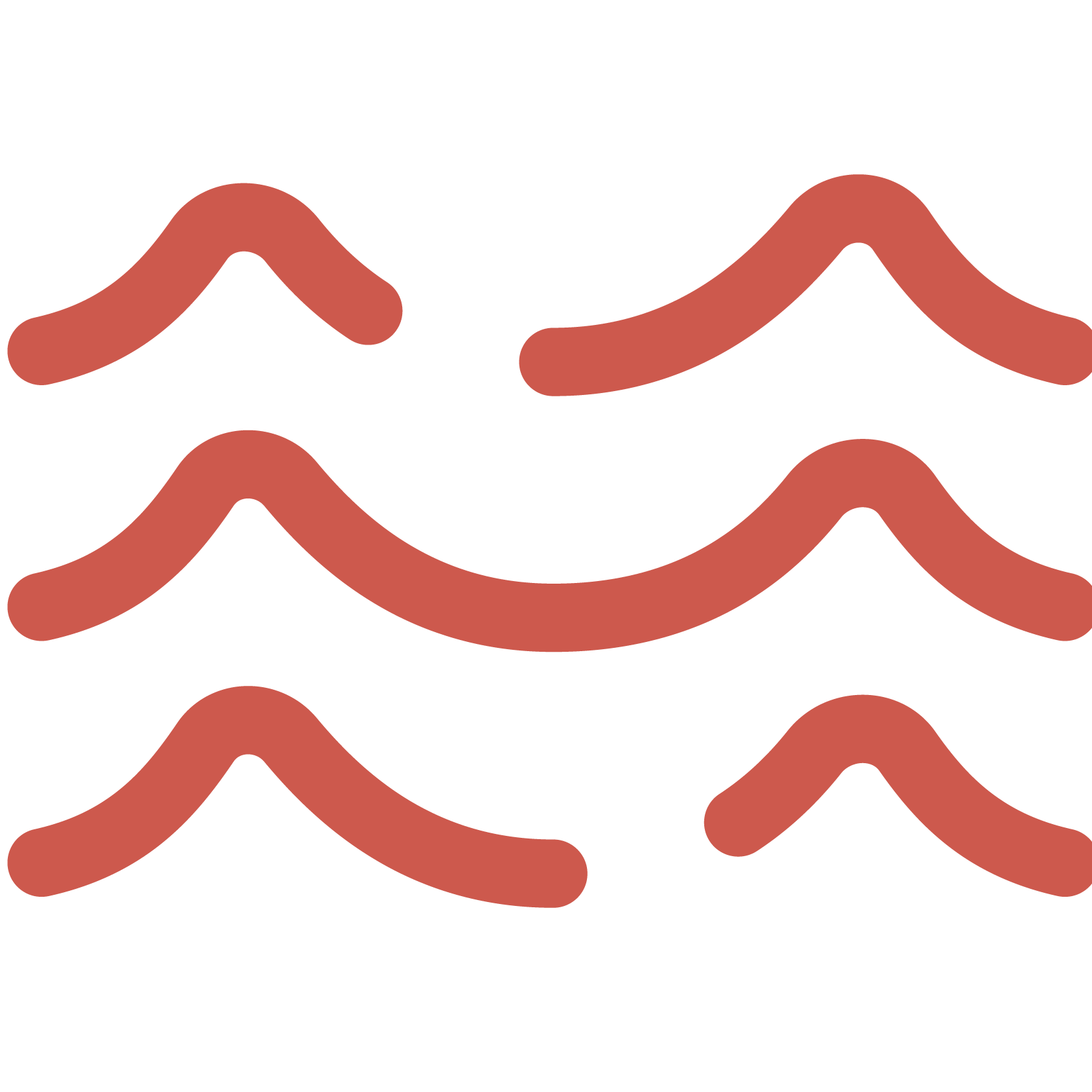 Logo de olas en naranja