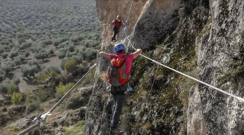 Vía Ferrata de La Solana de Moclín - Poniente de Granada