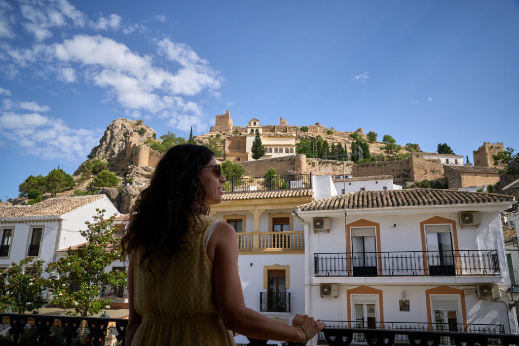 Vistas del Castillo desde el Ayuntamiento de Moclín