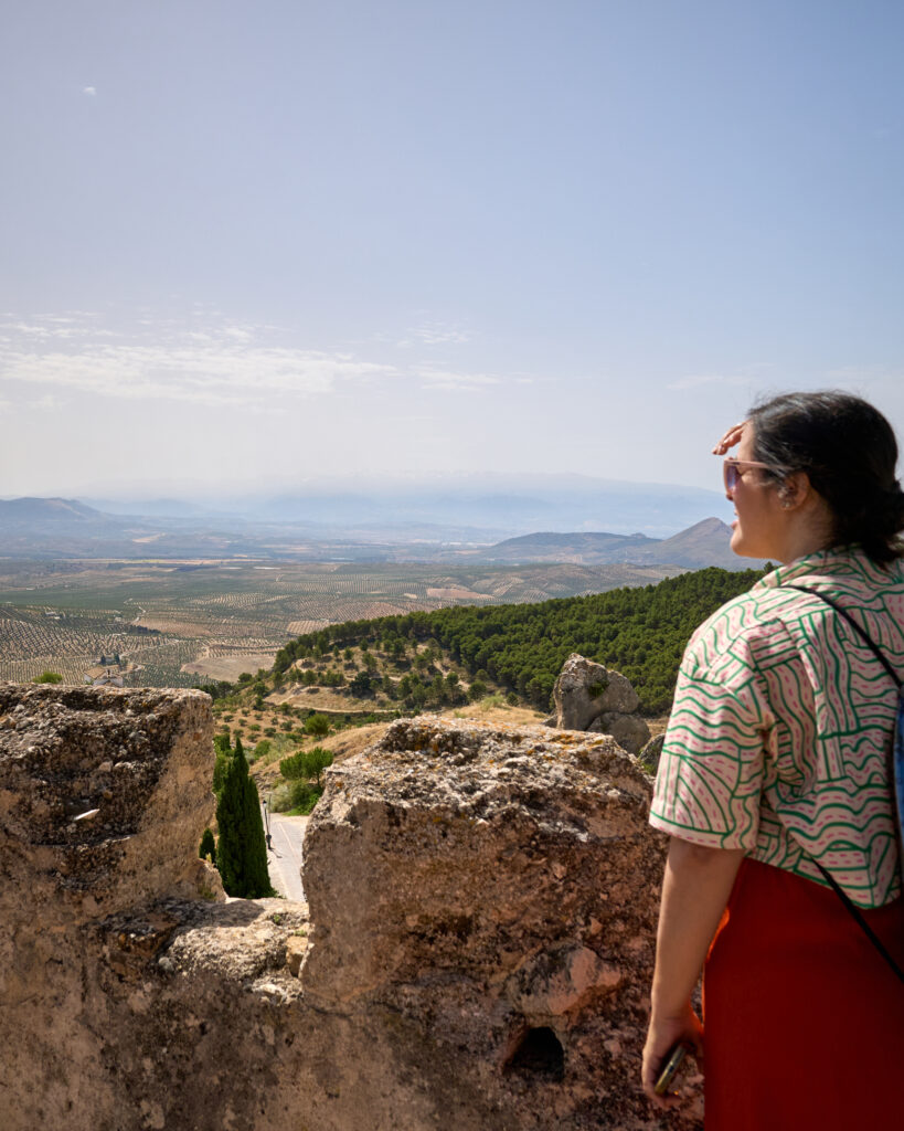 Vistas desde una de las torres del Castillo de Moclín