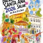 Cartel Fiestas de Santa Ana de Salar en el Poniente de Granada